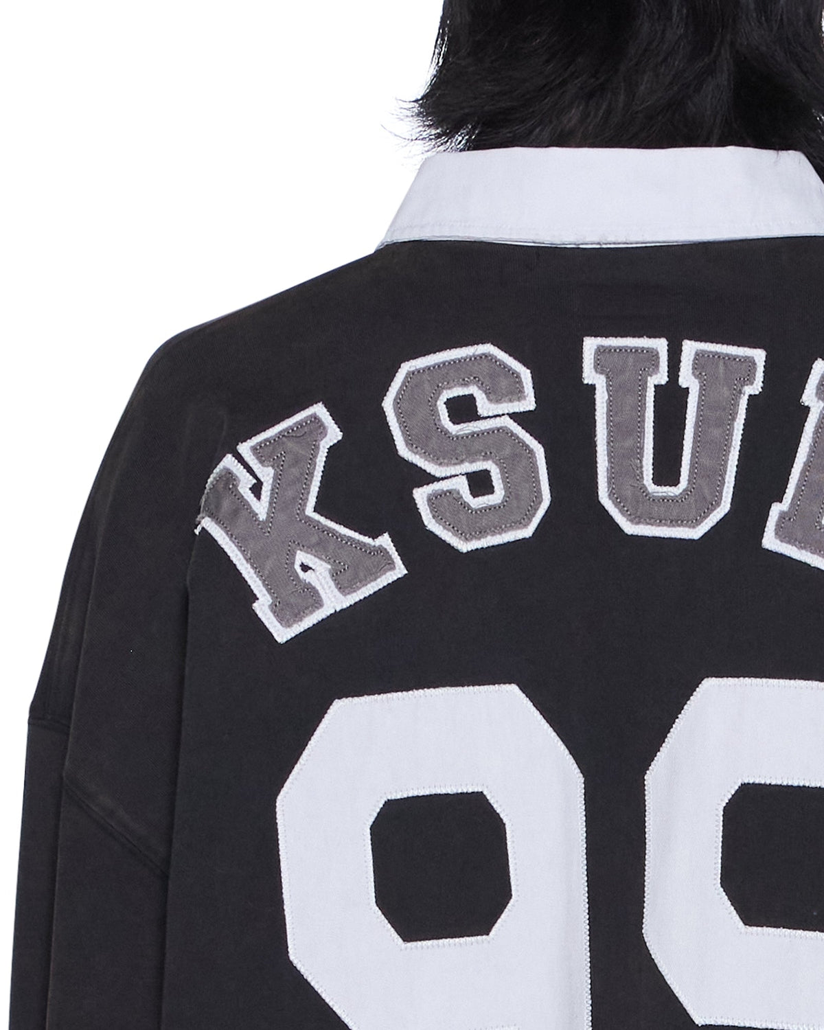 Mens Duke Rugby Ls Jersey Black Oversized Shirts - Black