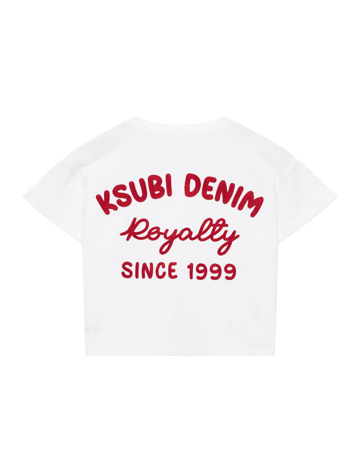 Kids Lil Mekanik Biggie Ss Tee White Red Tees - Beige