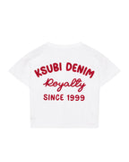 Kids Lil Mekanik Biggie Ss Tee White Red Tees - Beige
