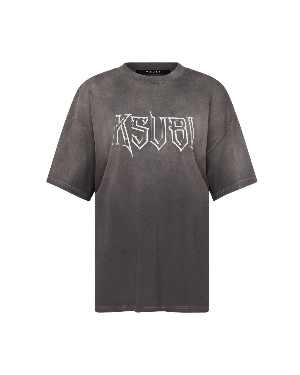 Womens Kingdom Boyfriend Ss Tee Charcoal Oversized Tees - Grey
