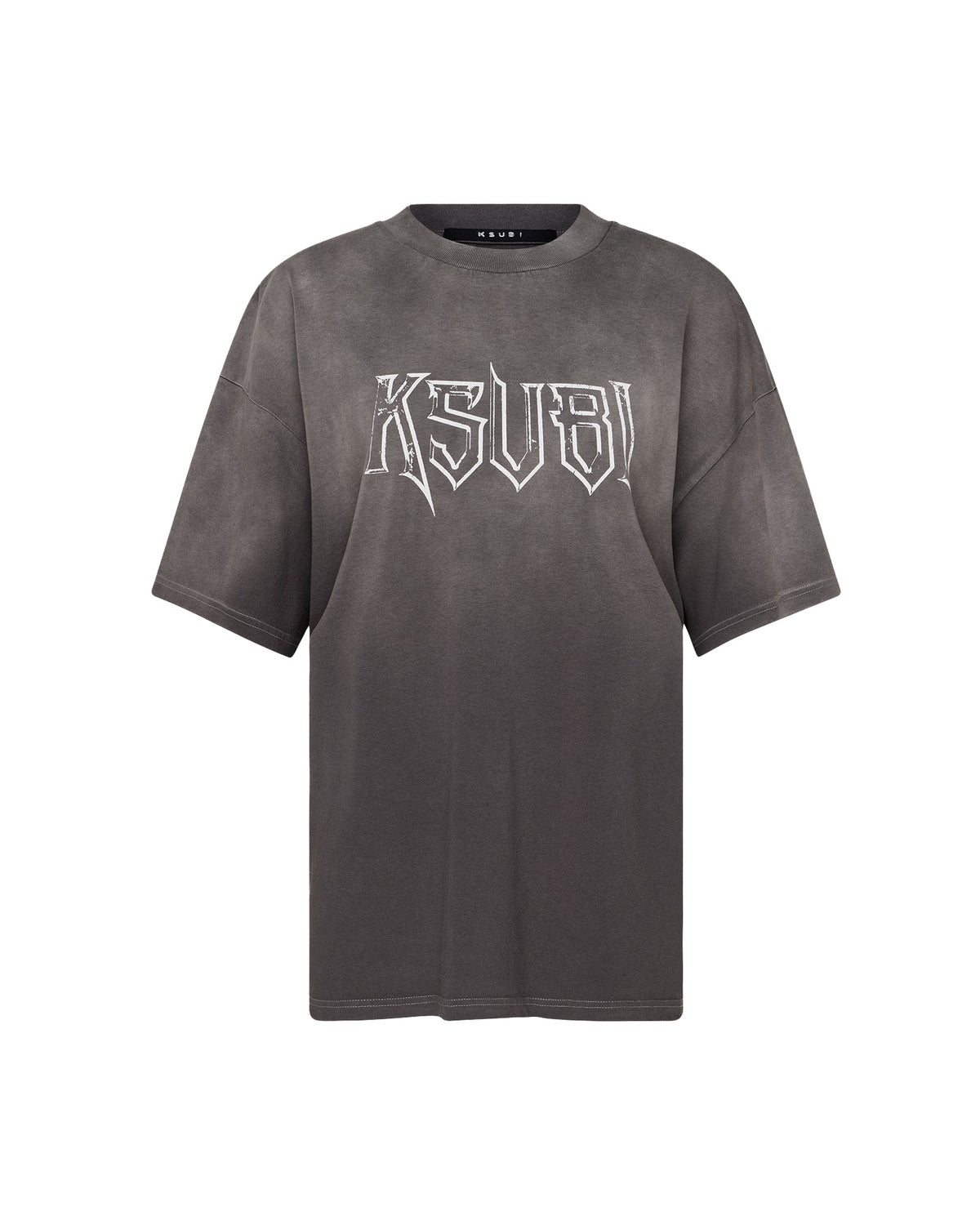 Womens Kingdom Boyfriend Ss Tee Charcoal Oversized Tees - Grey