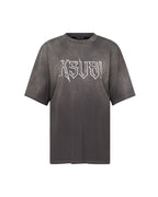 Womens Kingdom Boyfriend Ss Tee Charcoal Oversized Tees - Grey