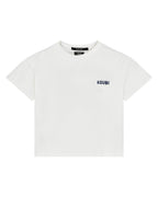 Kids Lil Mekanik Biggie Ss Tee White Blue Oversized Tees - Beige
