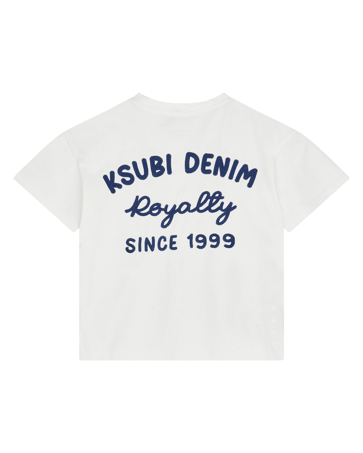 Kids Lil Mekanik Biggie Ss Tee White Blue Oversized Tees - Beige