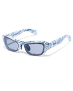 Cypher Sunglasses White Marble Eyewear - White
