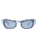 Cypher Sunglasses White Marble Eyewear - White