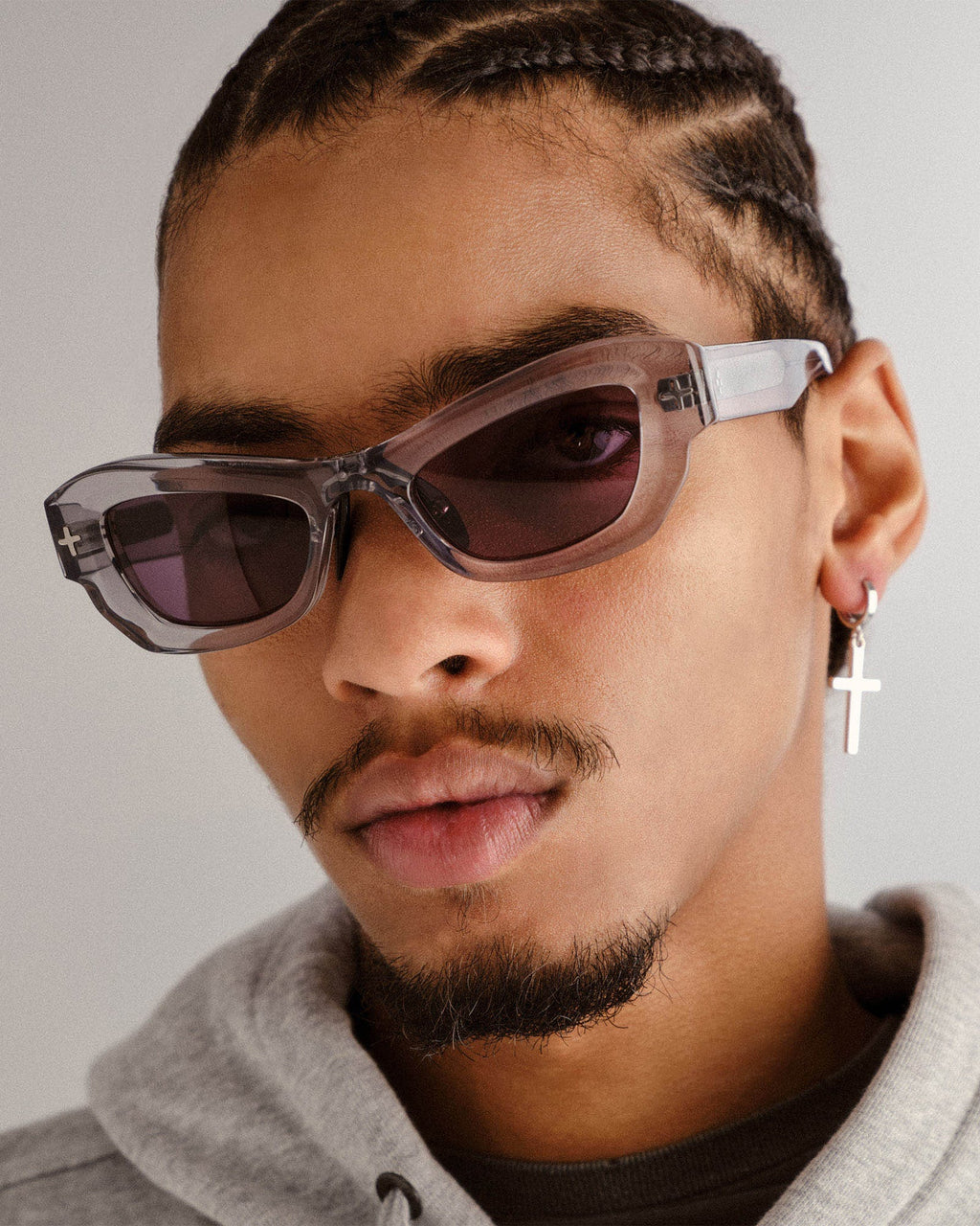 Cypher Sunglasses Smoke Krystal Eyewear - Grey