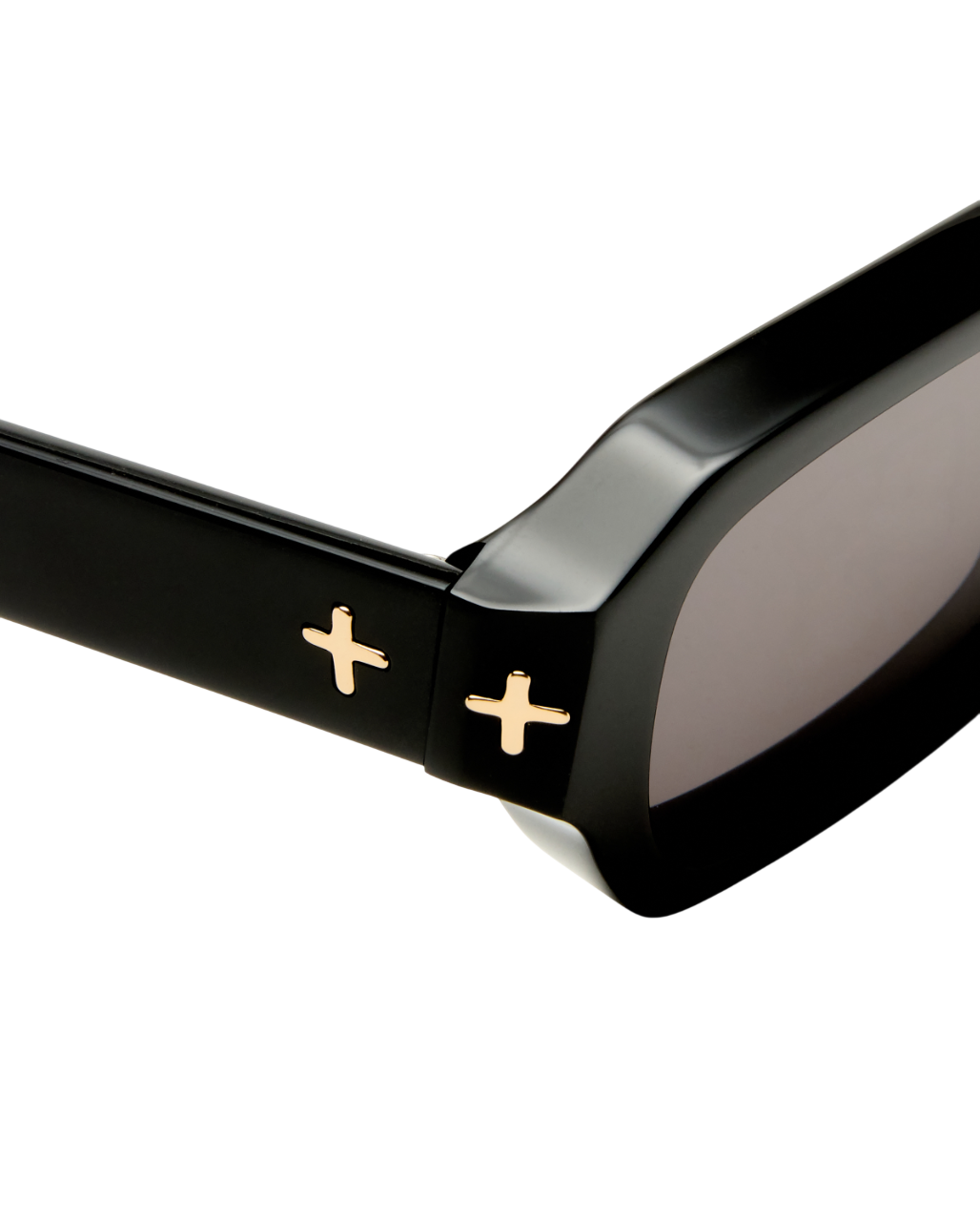 The Seven Sevens Sunglasses Black Gold Eyewear - Black