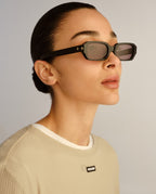 The Seven Sevens Sunglasses Black Gold Eyewear - Black