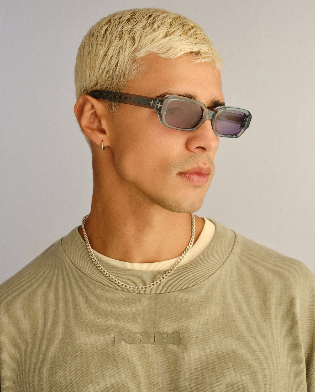 The Seven Sevens Sunglasses Krystal Denim Eyewear - Blue