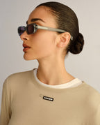 The Seven Sevens Sunglasses Krystal Denim Eyewear - Blue