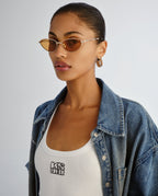 The Ripley Sunglasses Gold Eyewear - Gold