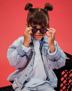 Kids Lil Oh G Jacket Philly Blue Oversized Jackets - Denim
