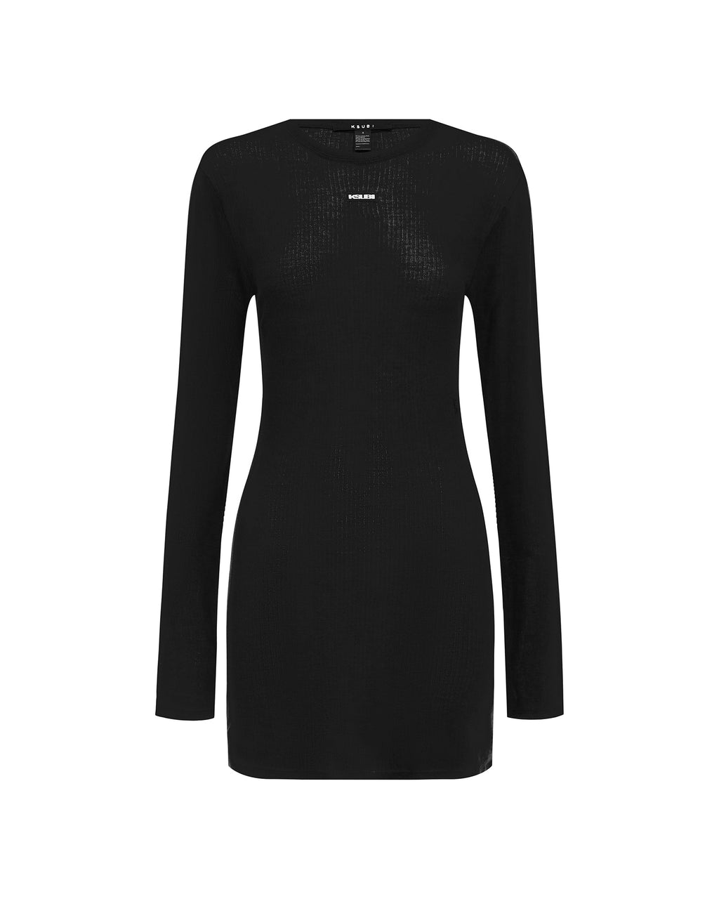 Womens Crawford Ls Mini Dress Black Fitted Dresses - Black
