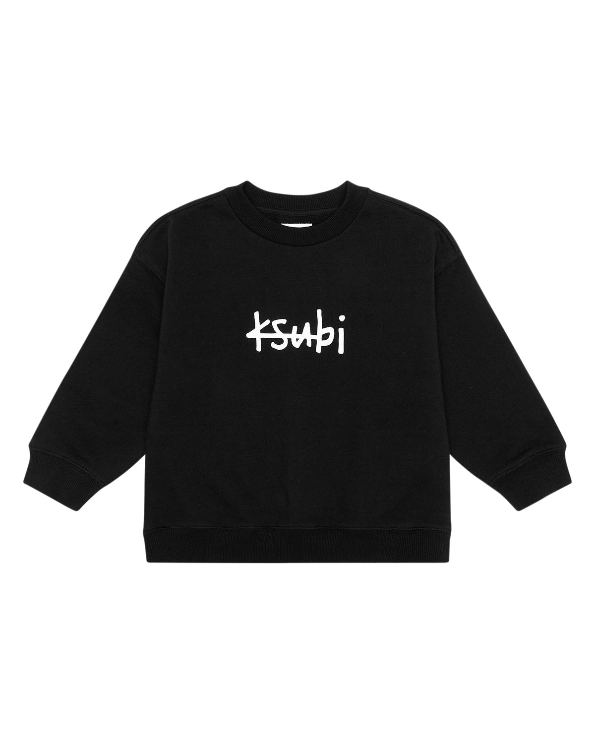 Kids 1999 Lil Biggie Crew Black Oversized Fleece - Black