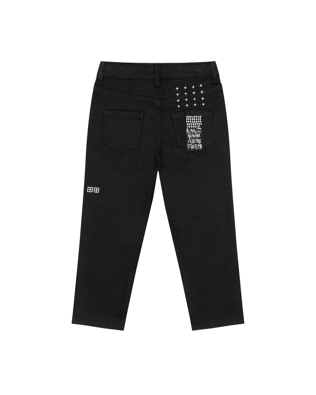 Kids Lil Jett Jean Black Rebel Regular Denim Jeans - Black