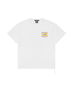 Mens La And The Streets Ss Biggie Tee White Oversized Tees - White