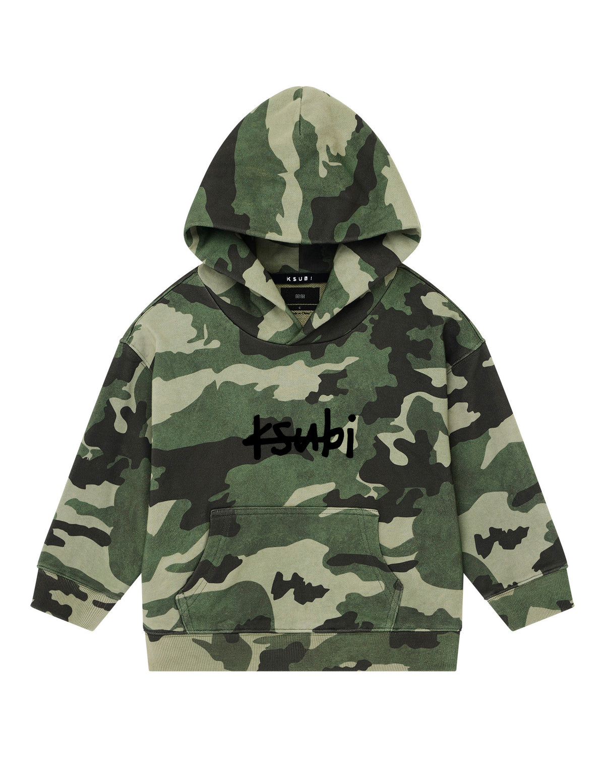 Kids 1999 Lil Biggie Hoodie Camo Regular Fleece - Green