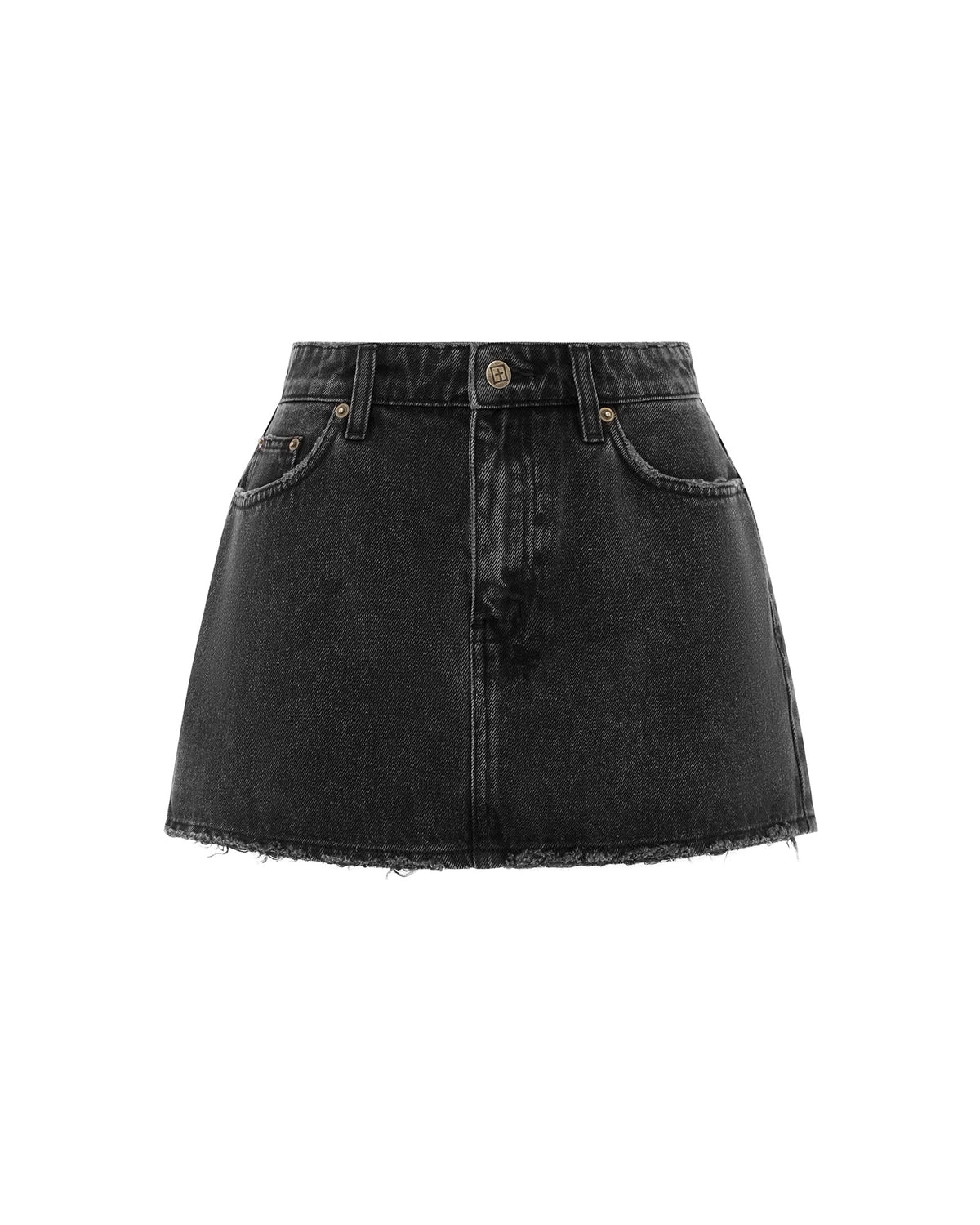 Womens Low Rider Mini Phoenix Slim Skirts - Black