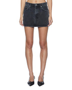 Womens Low Rider Mini Phoenix Slim Skirts - Black