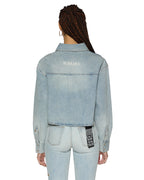 Womens Alabama Crop Ls Shirt Paragon Cropped Shirts - Denim
