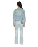 Womens Alabama Crop Ls Shirt Paragon Cropped Shirts - Denim