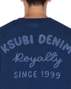 Mens Mekanik Ekcess Ls Tee Navy Oversized Tees - Navy