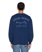 Mens Mekanik Ekcess Ls Tee Navy Oversized Tees - Navy