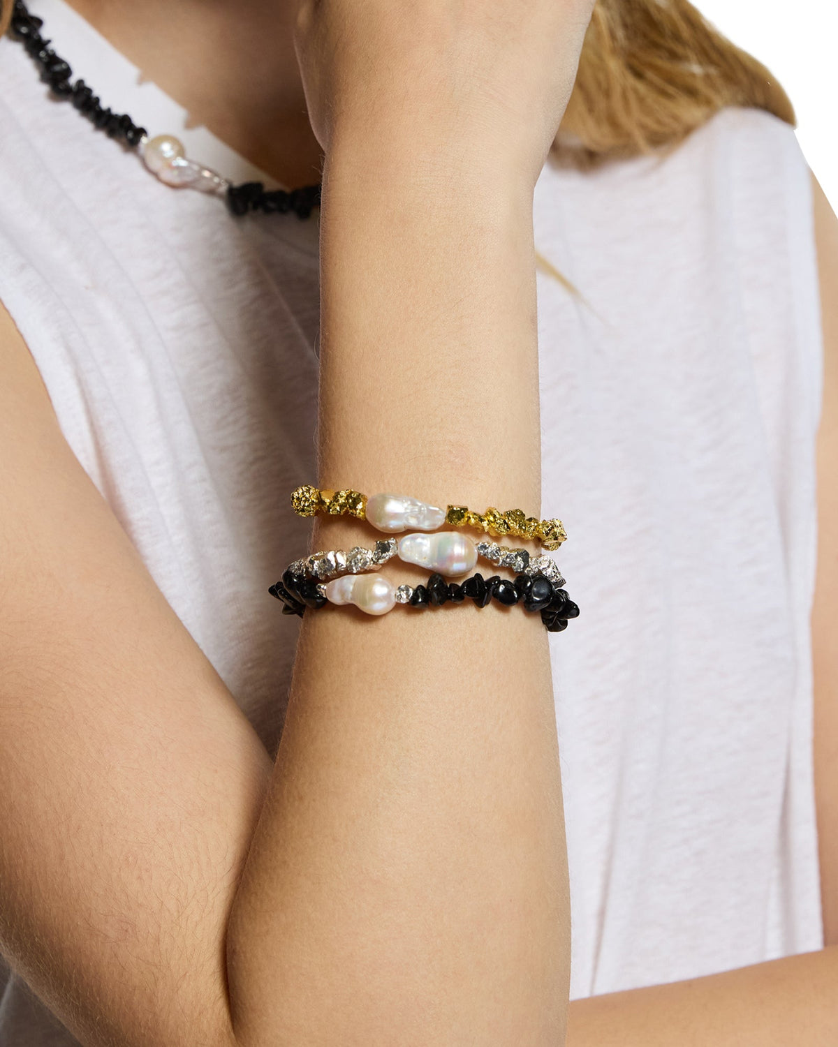 Uncut Noir Bracelet Jewellery - Black
