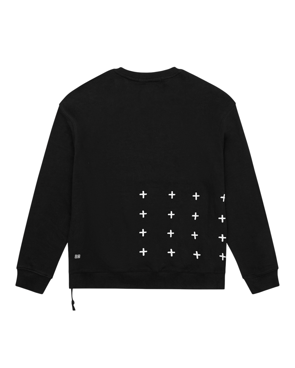 Mens Nyc 4x4 Biggie Crew Jet Black Oversized Fleece - Black