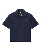 Mens Mekanik Boiler Ss Shirt Ink Blue Regular Shirts - Navy