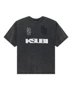 Mens Rugged Ekcess Ss Tee Blasted Black Oversized Tees - Grey