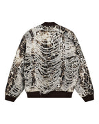 Womens Mowalola Bomber Cheetah Trashed Oversized Jackets - Multi Colour