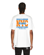 Mens Nyc And The Streets Ss Biggie Tee White Oversized Tees - White