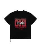 Mens Chicago And The Streets Ss Biggie Tee Black Oversized Tees - Black