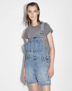 Womens Easy Cutoff Overall Lifetime Dragged Regular Jumpsuits - Denim