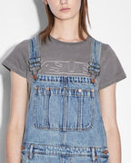 Womens Easy Cutoff Overall Lifetime Dragged Regular Jumpsuits - Denim