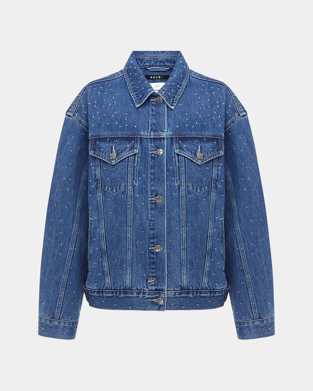 Womens Oversized Jacket Token Krystal Oversized Jackets - Denim