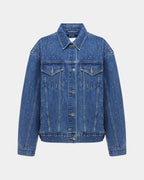 Womens Oversized Jacket Token Krystal Oversized Jackets - Denim