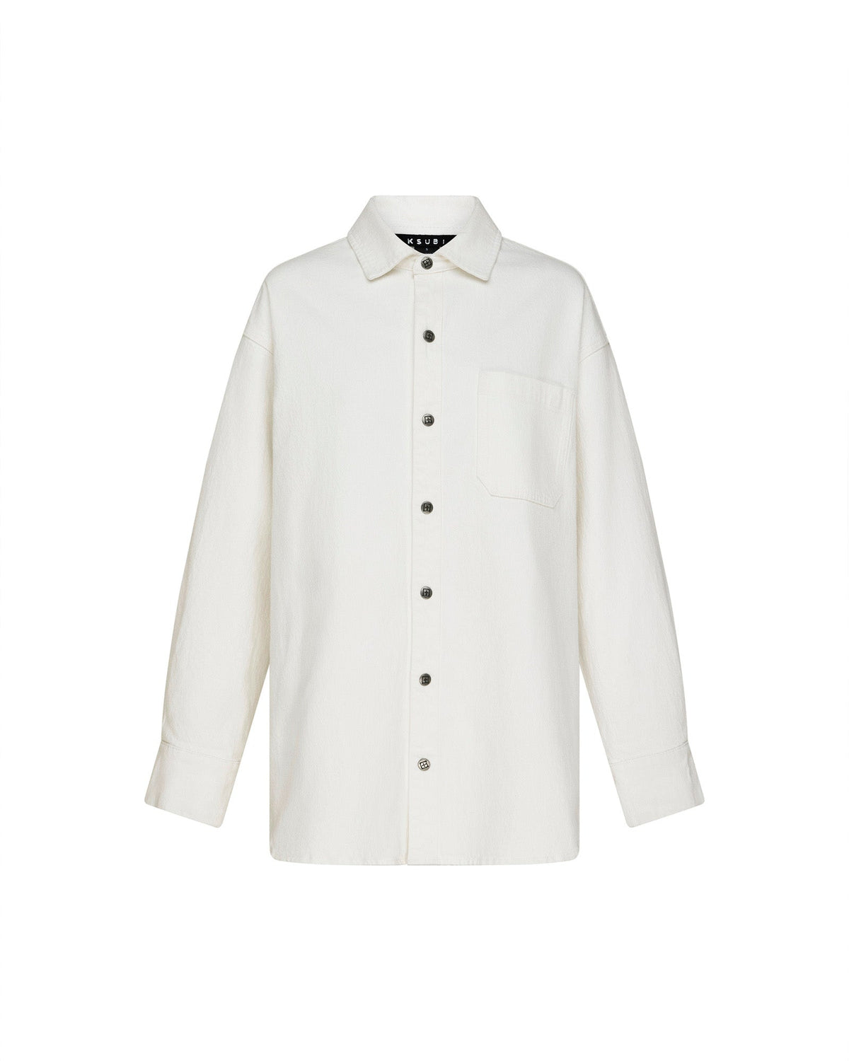 Womens Oversized Ls Shirt Ecru Oversized Shirts - Beige