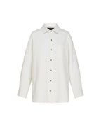 Womens Oversized Ls Shirt Ecru Oversized Shirts - Beige