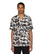 Mens Palmtree Resort Ss Shirt Multi Regular Shirts - Multi Colour