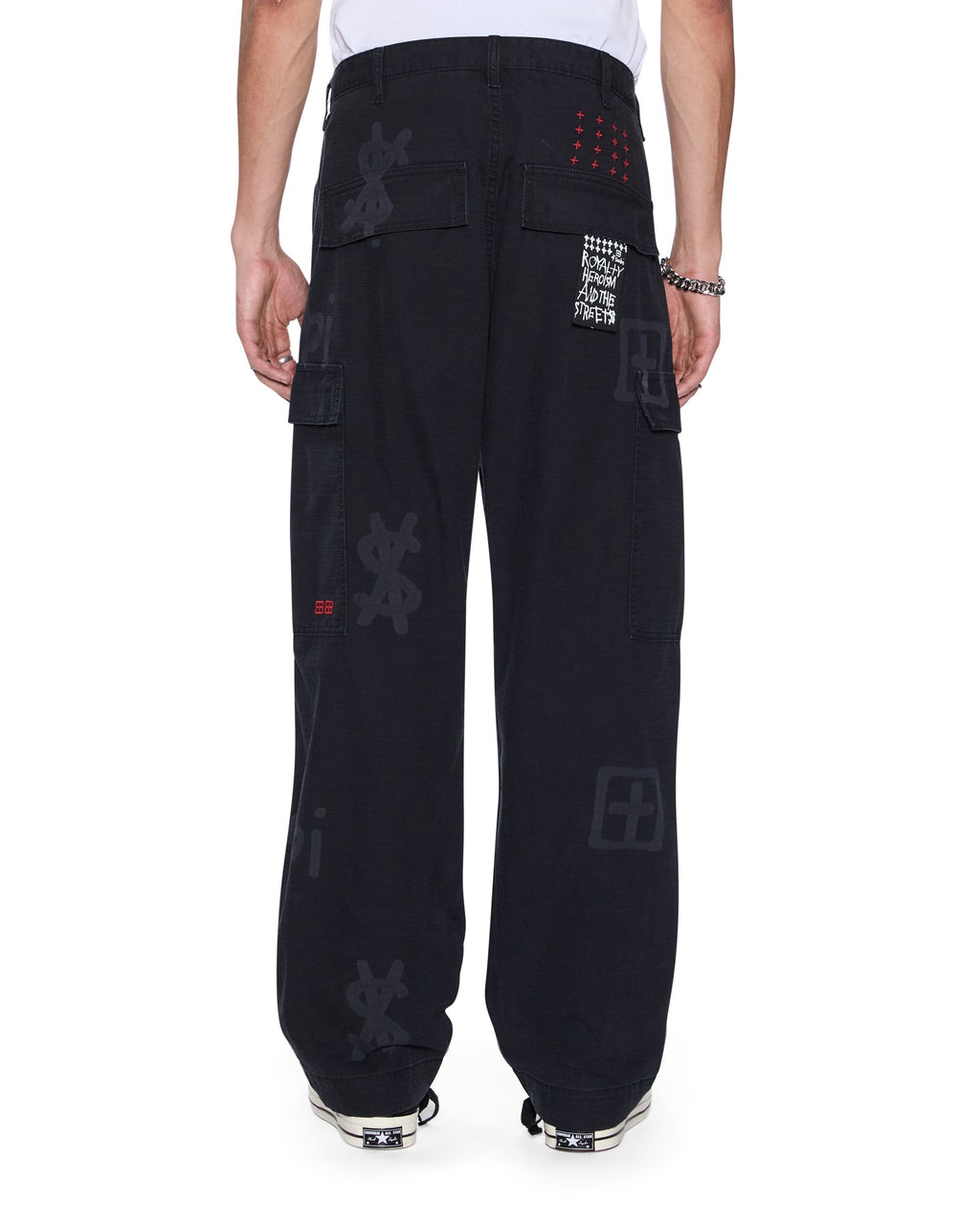 Mens Fugitive Cargo Pant Kash Box Straight Pants - Black