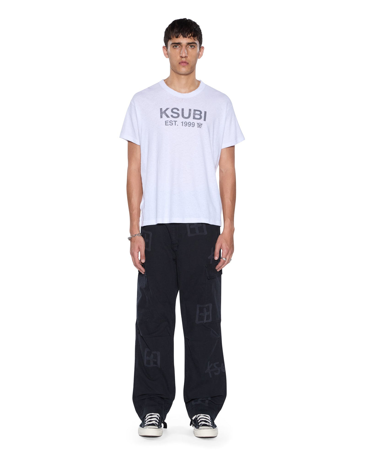 Mens Fugitive Cargo Pant Kash Box Straight Pants - Black