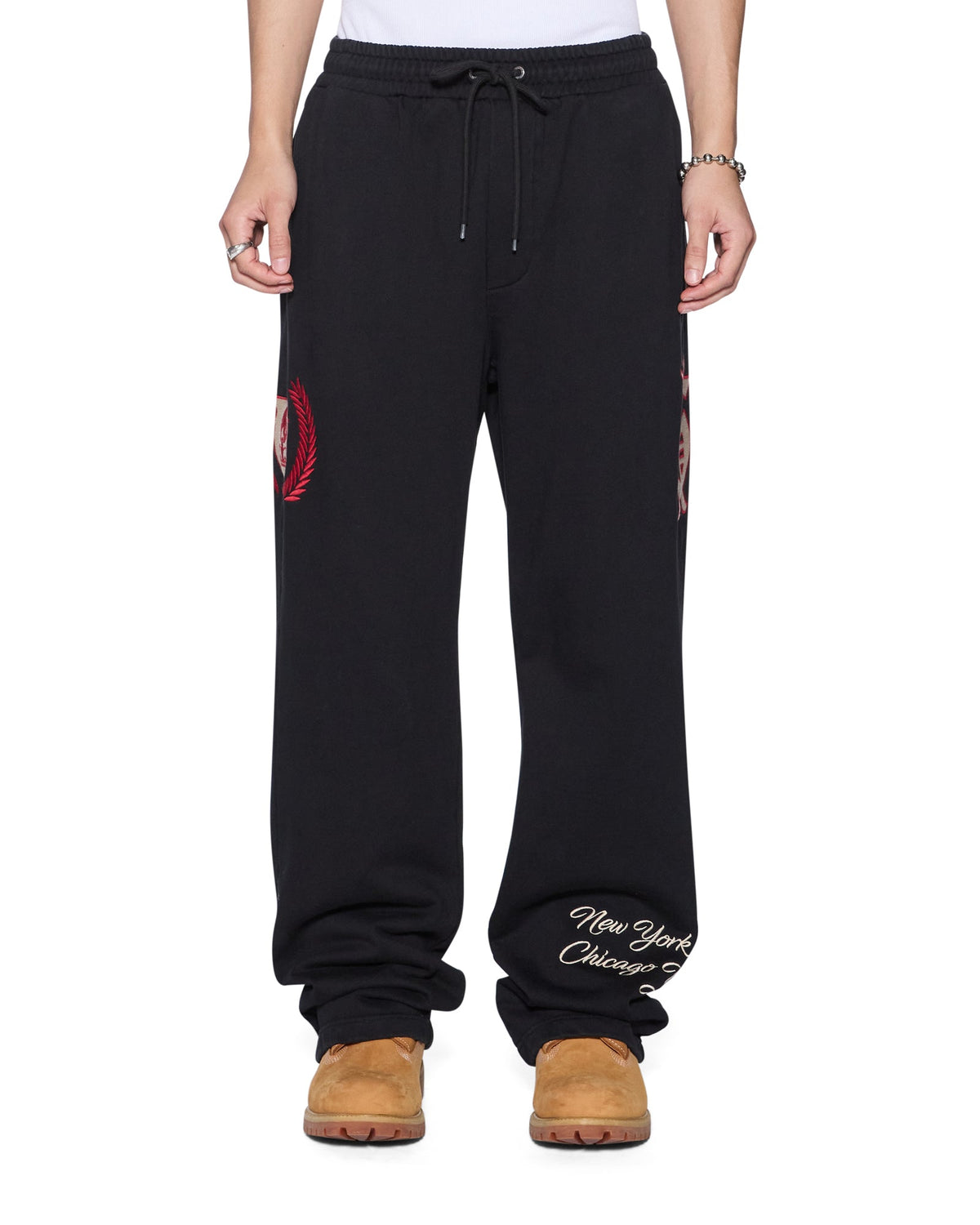 Mens Kball Synthesis Trak Pant Jet Black Regular Pants - Black