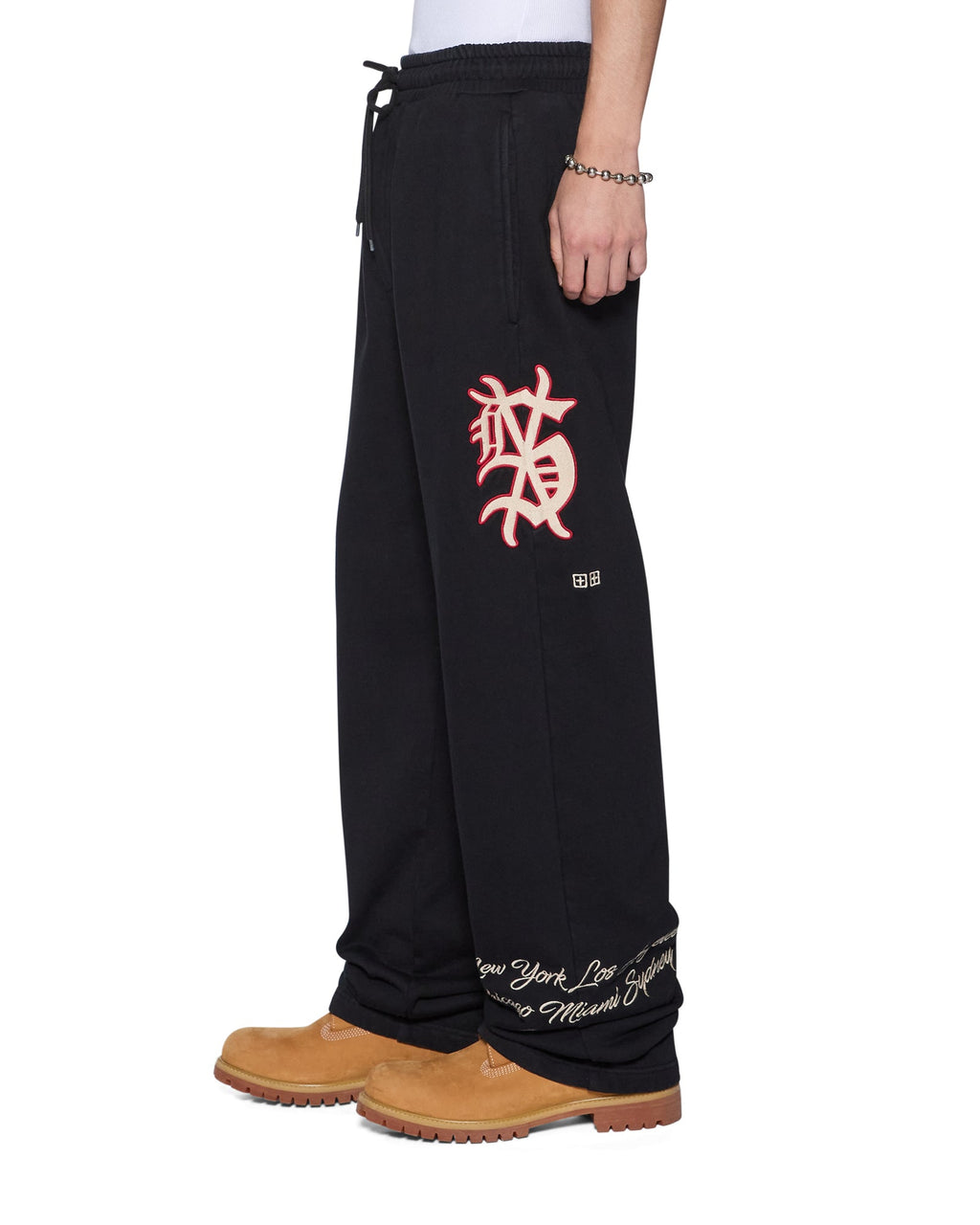 Mens Kball Synthesis Trak Pant Jet Black Regular Pants - Black