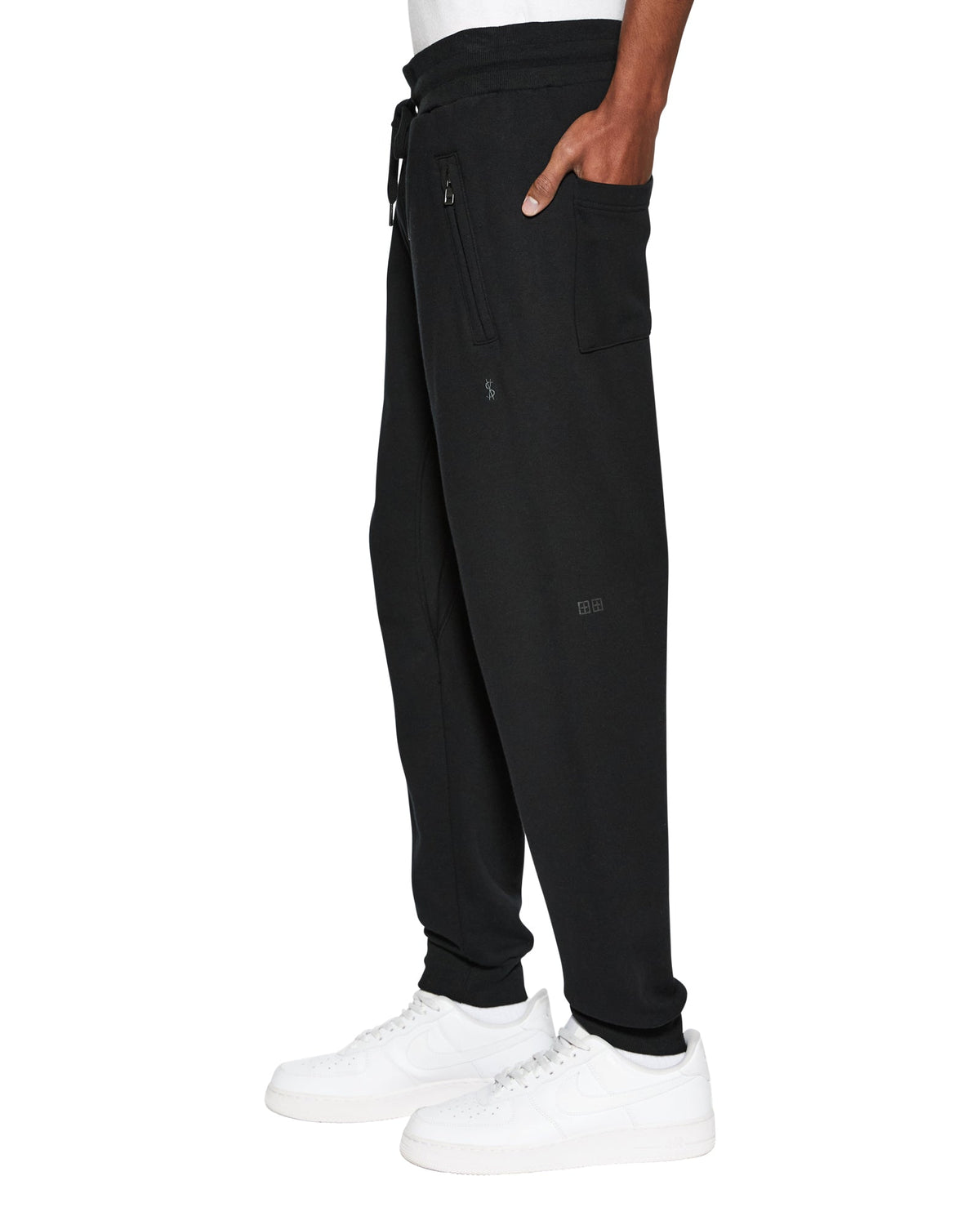 Mens 4 X 4 Trak Jet Black Slim Pants - Black