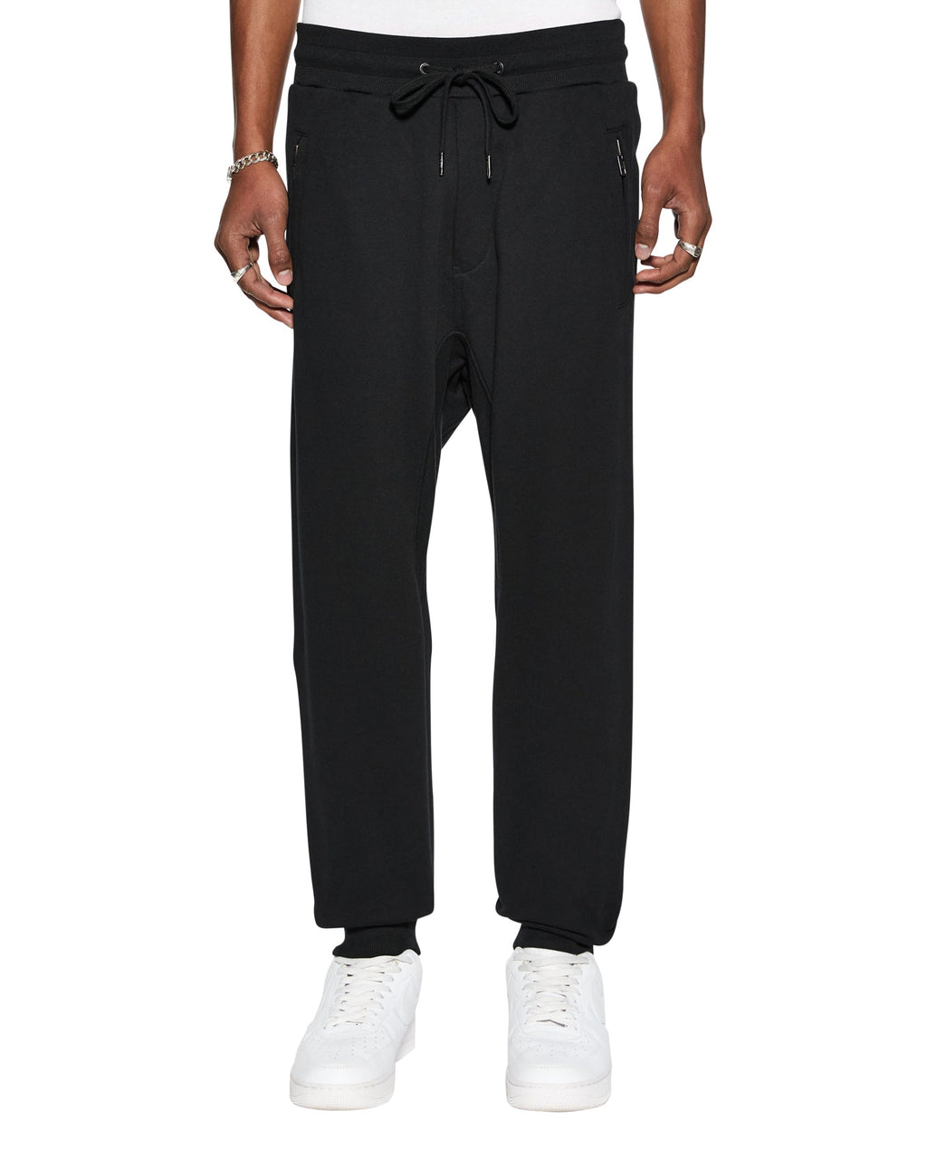 Mens 4 X 4 Trak Jet Black Slim Pants - Black