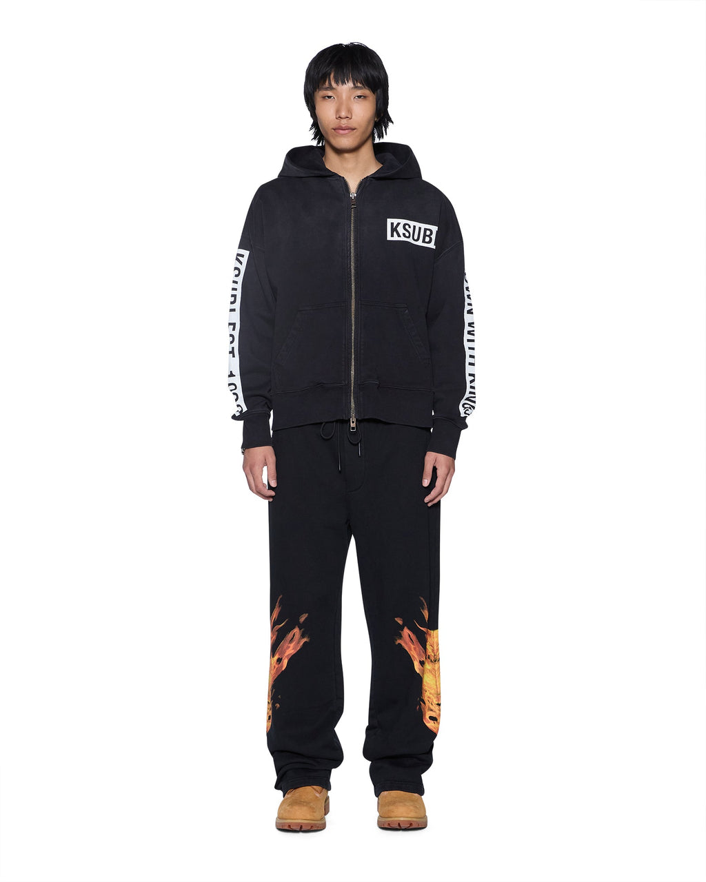 Mens Krown Synthesis Trak Pant Black Regular Pants - Black