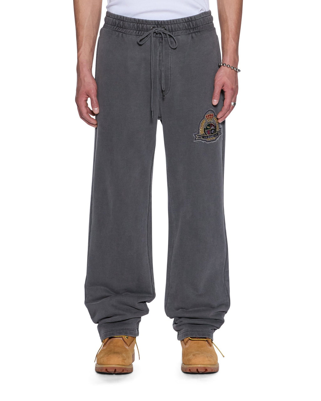 Mens Krest Synthesis Trak Pant Charcoal Regular Pants - Grey